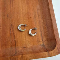 Luxe Selena Hoops - Silver