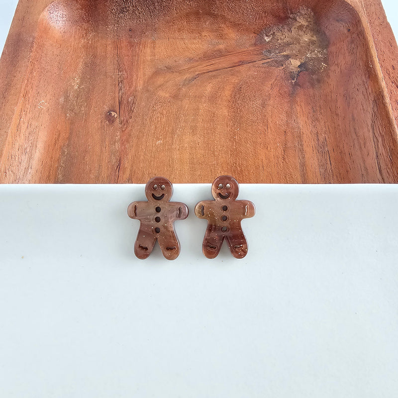 Gingerbread Studs - Brown Shimmer