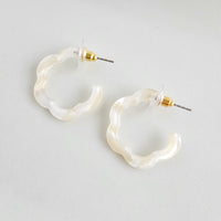 Posey Mini Hoops - Ivory
