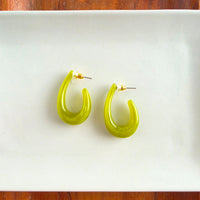 Julie Hoops - Olive Green