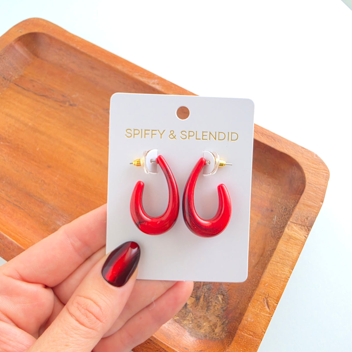Julie Hoops - Crimson Red
