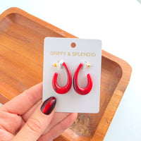 Julie Hoops - Crimson Red