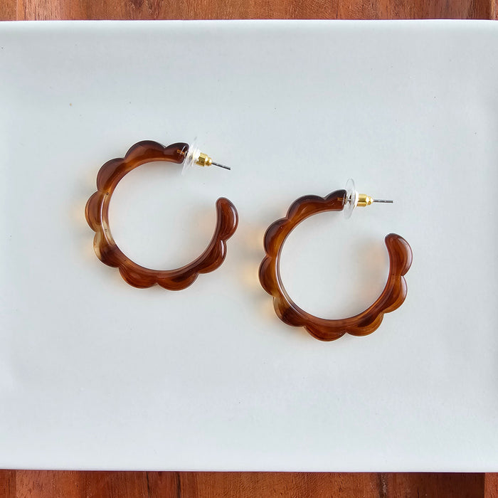Scarlett Hoops - Amber