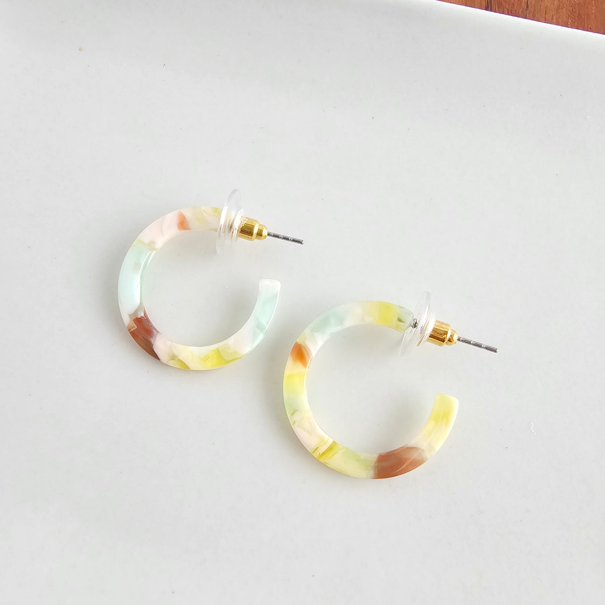 Cam Mini Hoops - Citron Zest