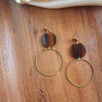 Sadie Earrings - Walnut