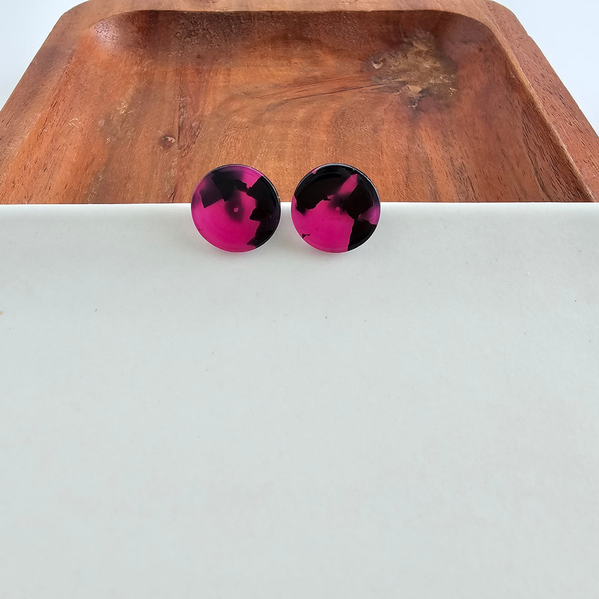 Sophie Studs - Fuchsia Tortoise