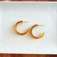 Tara Hoops - Light Amber