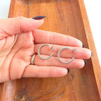 Luxe Tatum Hoops - Silver