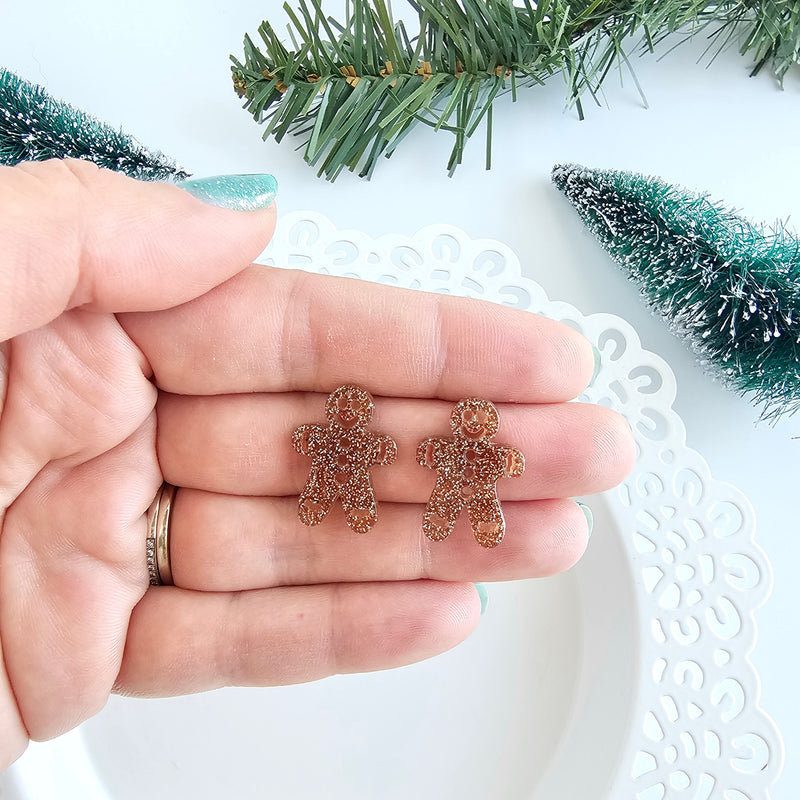 Gingerbread Man Studs