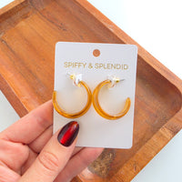 Tara Hoops - Light Amber
