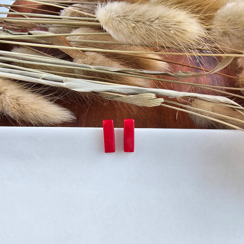 Mini Bella Studs - Scarlet