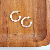 Cam Mini Hoops - Opalite