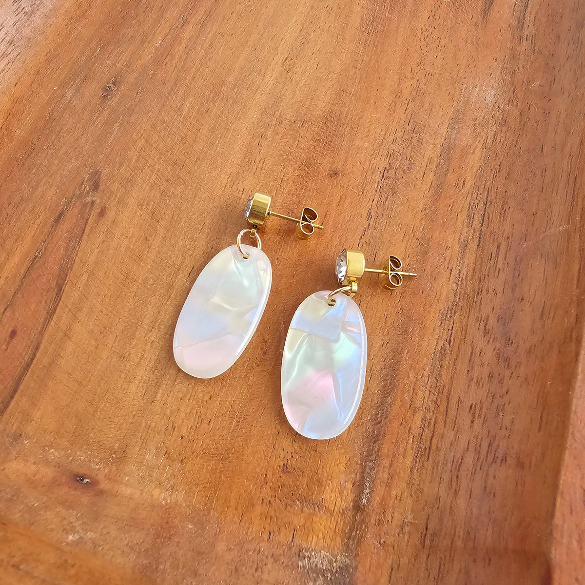 Lucy Earrings - Opalite