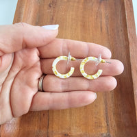 Micro Cam Mini Hoops - Buttercream Dot