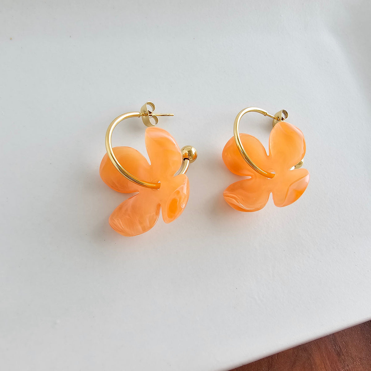 Primrose Hoops - Tangerine Orange