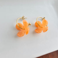 Primrose Hoops - Tangerine Orange