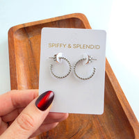 Luxe Tatum Hoops - Silver