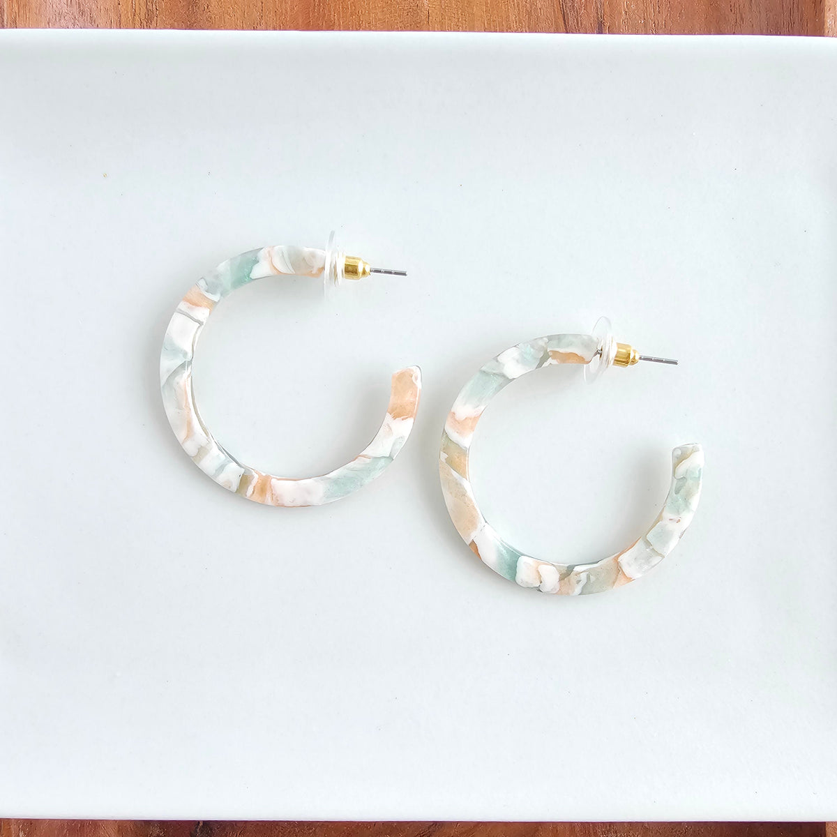 Camy Hoops - Creamsicle Mint