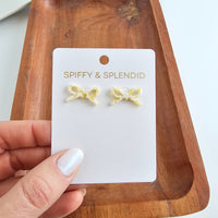 Bowie Studs - Buttercream Dot