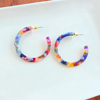 Camy Hoops - Jewel Stained Glass