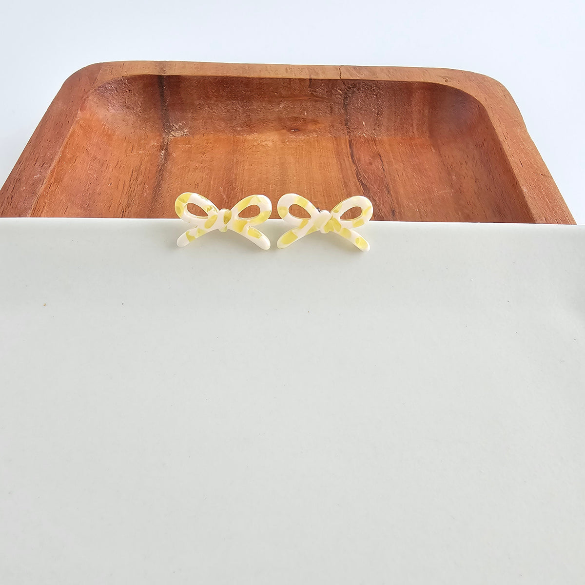 Bowie Studs - Buttercream Dot