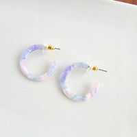 Cam Mini Hoops - Pastel Prism