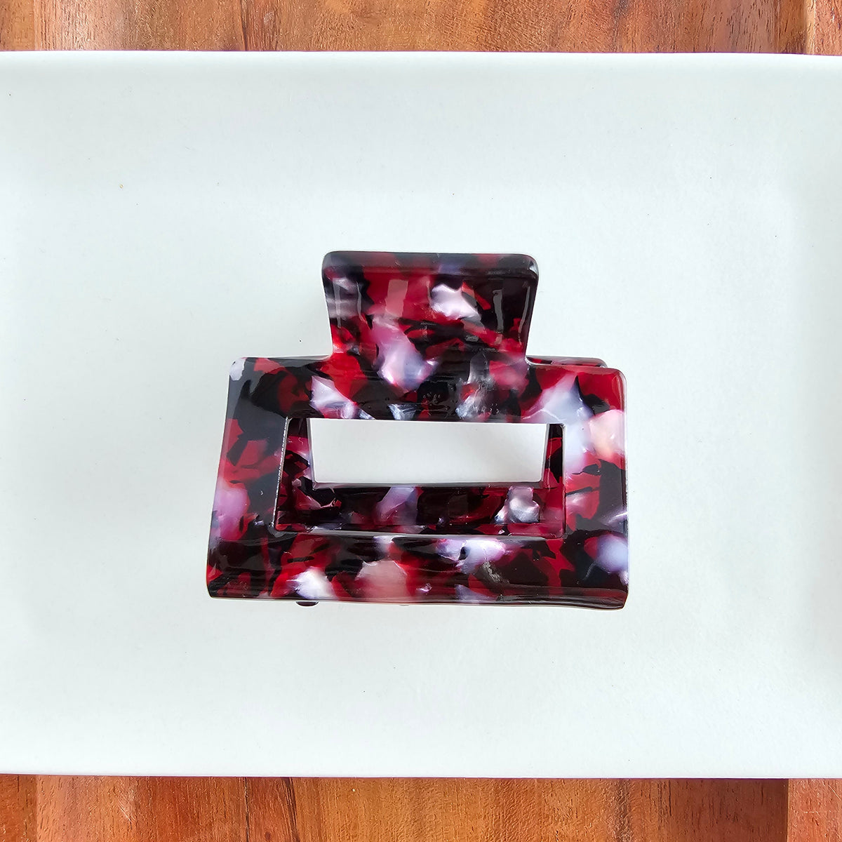 Carly Hair Claw - Burgundy