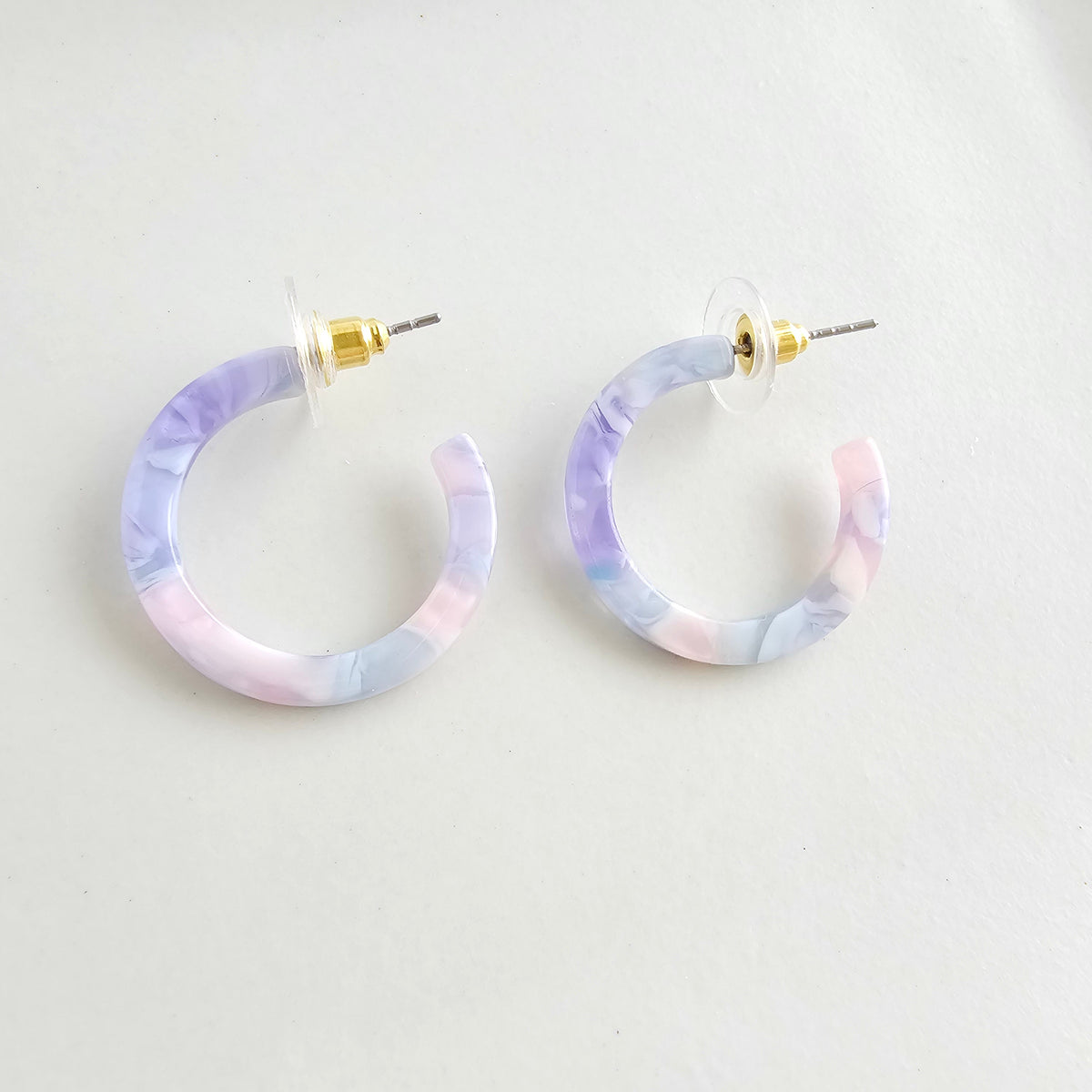 Cam Mini Hoops - Pastel Prism