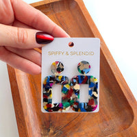 Margot Earrings - Moody Mosaic