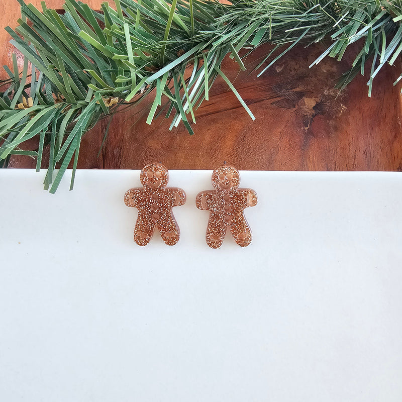 Gingerbread Man Studs