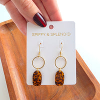 Emma Earrings - Amber Dot
