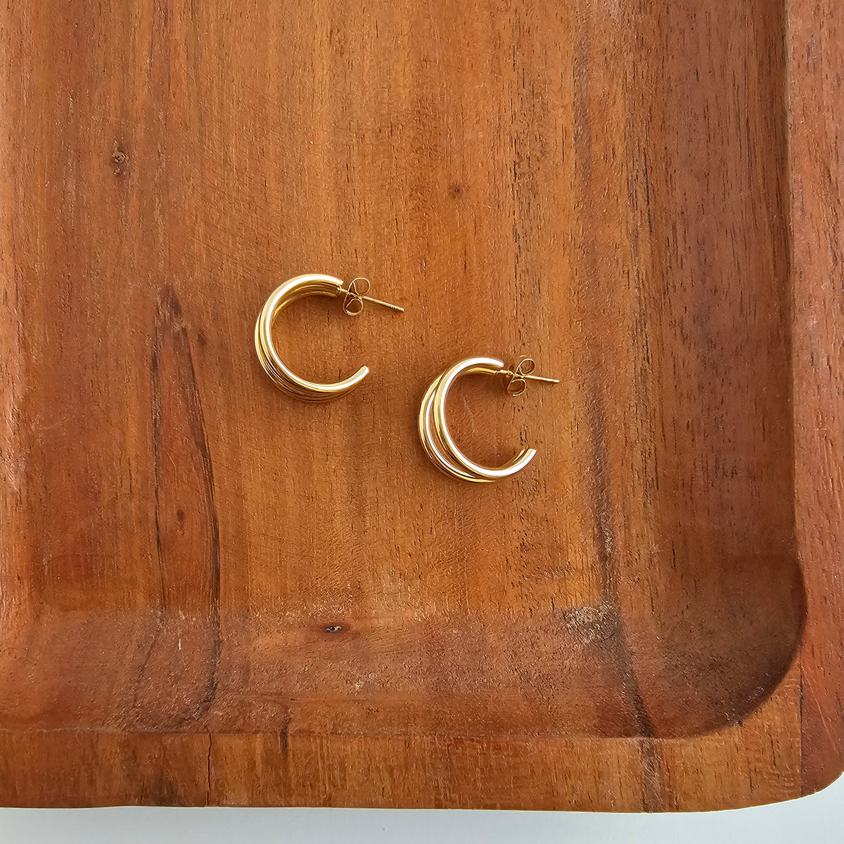 Luxe Treya Hoops - Gold