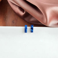 Mini Bella Bar Studs - Navy