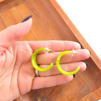 Tara Hoops - Olive Green
