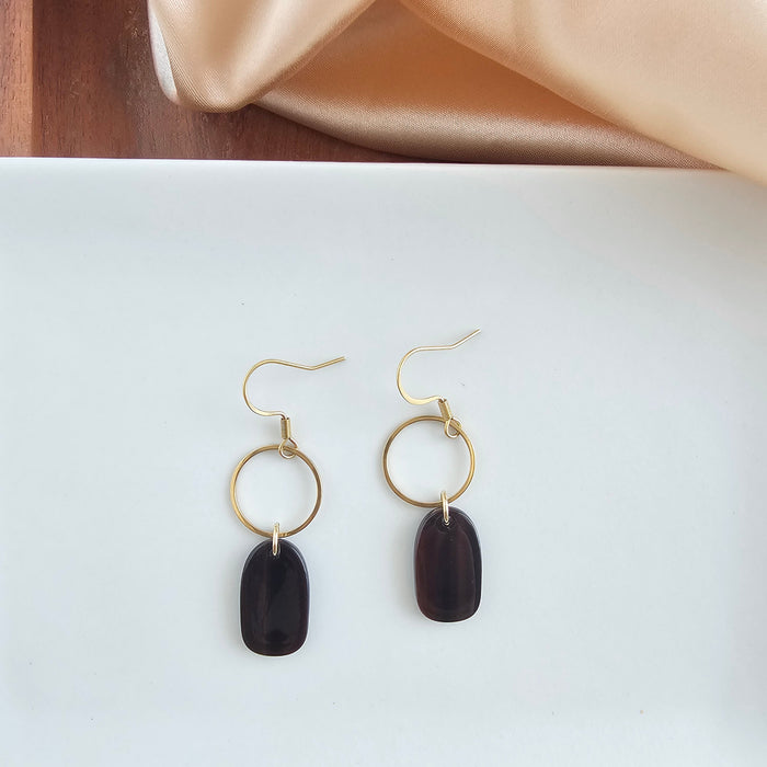 Emma Earrings - Mahogany
