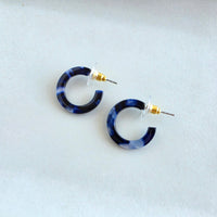 Micro Hoops - Midnight Marble