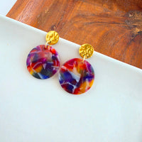 Addy Earrings - Jewel Stained Glass