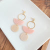 Wren Earrings - Blush & Linen