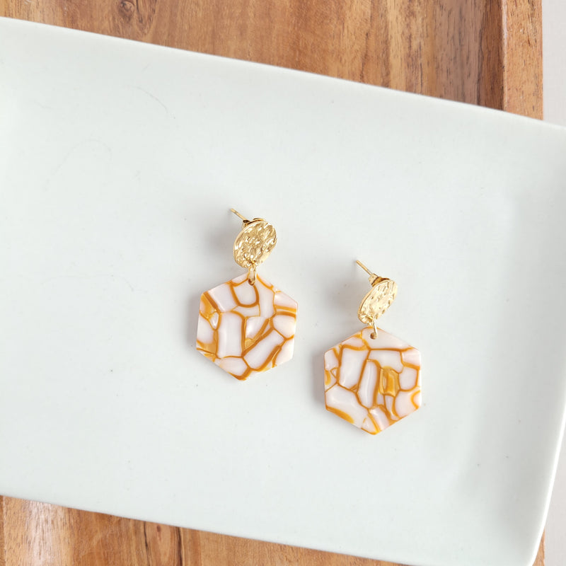 Roxy Earrings - Pumpkin Spice