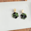 Roxy Earrings - Olive Tortoise