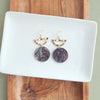 Natasha Earrings - Black Shimmer