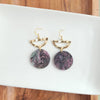 Natasha Earrings - Black Shimmer