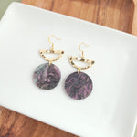 Natasha Earrings - Black Shimmer