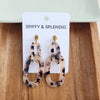 Chrissy Earrings - Blonde Tortoise