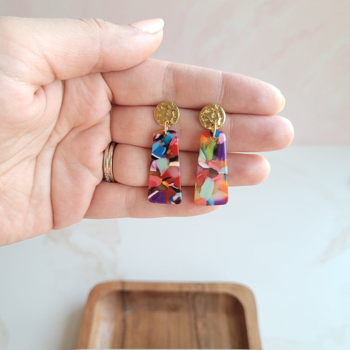 Mia Mini Earrings - Fiesta