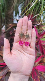 Solana Earrings - Raspberry