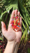 Chrissy Earrings - Rainbow Confetti