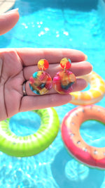 Addy Earrings - Rainbow Confetti