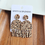 Willow Earrings - Brown Dot