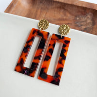 Vivian Earrings - Sedona Tortoise